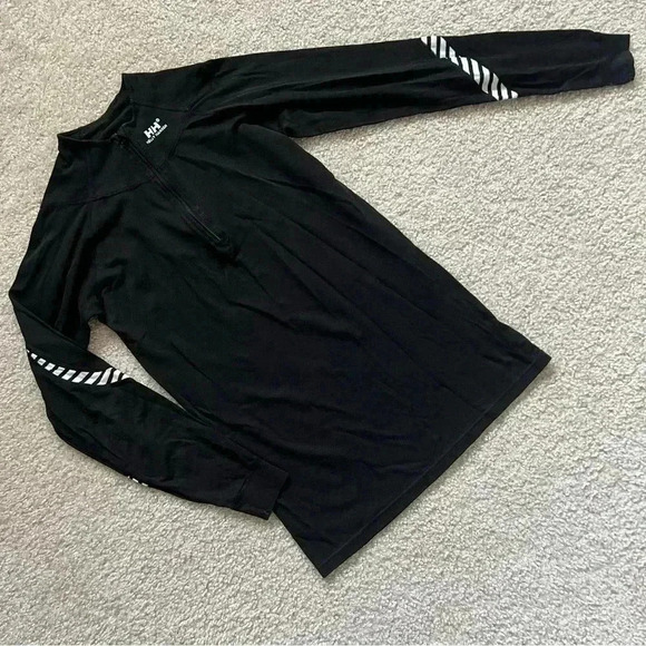 Helly Hansen Base Long Sleeve Shirt Ski Active Stripe Black Men’s Size M 1/4 Zip - Picture 1 of 15